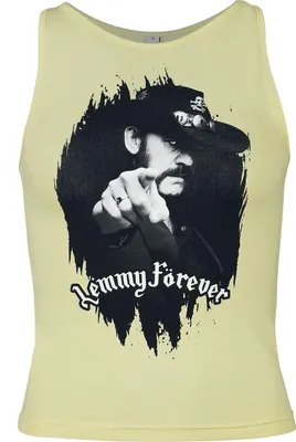 Produktbild von Lemmy Top Damen Lemmy Forever gelb Band-Merch, Bands 95% Baumwolle, 5% Elasthan S