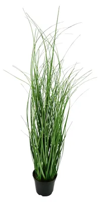 Kunstgras im Topf, Höhe 60 cm, naturgetreue Dekoration