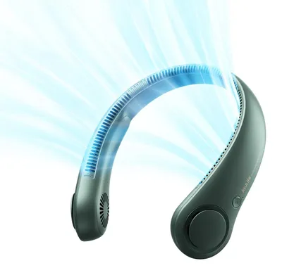 Produktbild von Jisulife Nackenventilator Life3, tragbarer USB-Nackenventilator, Grün