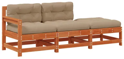 Produktbild von vidaXL Sectional Sofa Einheiten Wachsbraun 190 x 62 x 70,5cm