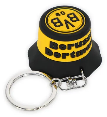 Produktbild von Borussia Dortmund BVB Schlüsselanhänger Fischerhut m. Öffner