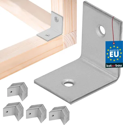 Produktbild von KOTARBAU® 50 Stk. Winkelverbinder 30x30x25mm verzinkter Stahl Silber Schwerlastwinkel Balkenverbinder Möbelwinkel Winkelblech Holzverbinder Regalwinkel Winkel Verzinkt Stabil Langlebig Stahlwinkel