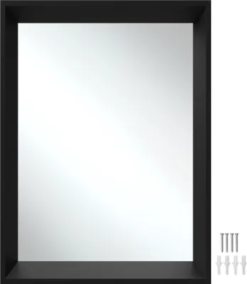 Produktbild von tectake® Rechteckiger Wandspiegel Elina 40 x 3,8 x 60 cm integrierte Befestigungshaken