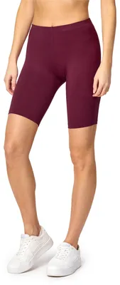 Image de Bellivalini Leggings courts en viscose pour femmes BLV50-149 (rouge vin, XL)