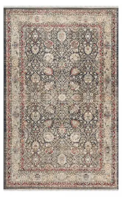 Produktbild von Orientteppich LYN52 TABRIZA, Blau, Beige, Rot, Rechteckig, Kurzflor, Polypropylen, Gewebt, Türkei