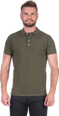 Produktbild von Diesel Herren Poloshirt Polohemd Polo Shirt Pique kurzarm Hemd Model: T-Heal, Farbe: Khaki, Größe: S