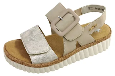 Immagine prodotto di Scarpe sandali da donna Rieker, color beige, per il tempo libero