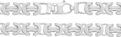 Produktbild von 925 Sterling Silber Herren - Byzantiner Kette - 66cm*12mm; TRS24547L26