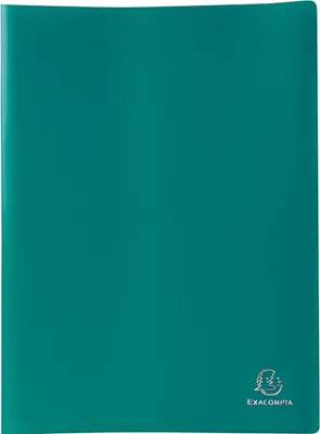 Image de EXACOMPTA Livret de présentation, DIN A4, PP, 100 pochettes, vert