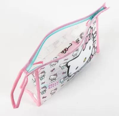 Produktbild von Hello Kitty Kulturbeutel mit Reißverschluss und wasserdichtem Futter