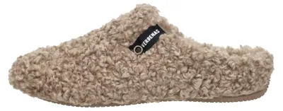 Productafbeelding van Verbenas York Curly  Pantoffels Open - taupe - Maat 38