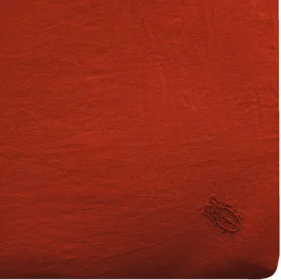Produktbild von Zoeppritz Leinen-Spannbettlaken Stay Farbe rust Größe 160x200x30