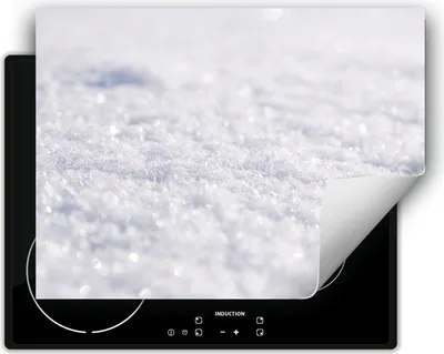 Produktbild von DarHaus Herdabdeckplatte 70x52 cm Anti Rutsch Matte Aufrollbar, Schnee