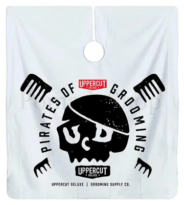 Obrázok produktu pre Uppercut Deluxe kadernícka pláštenka biela Pirates Of Grooming