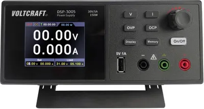 Produktbild von VOLTCRAFT DSP-3005 Labornetzgerät, einstellbar 0 - 30 V 0 - 5 A 150 W USB 2.0 Stecker A fernsteuerbar Anzahl Ausgänge 1