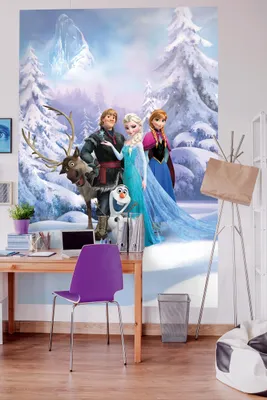 Produktbild von Komar Fototapete "Frozen Winter Land", bunt, 184 x 254 cm