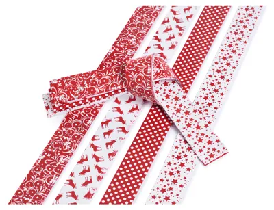 Produktbild von Papierstreifen "Scandinavian X-Mas", 15 mm, 48 Streifen