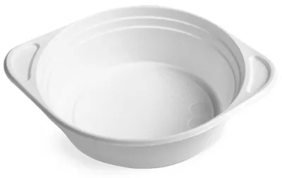 Produktbild von 100x Suppenterrine Einweg-Mikrowellenterrine weiß (PP) 500 ml