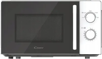 Obrázek produktu pro Mikrovlnná trouba Candy, 700 W, 20 litrů, bílá, mechanické ovládání, funkce ohřevu a rozmrazování, model CMW20SMWLI/4U