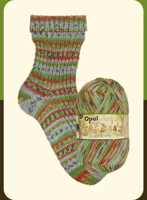 Produktbild von Opal FRIENDSHIP 150 g bunte 6-fach Pullover- und Sockenwolle 420 m Farbe 11561 - gemeinsam Kuchen essen