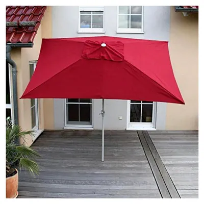 Produktbild von Sonnenschirm, Gartenschirm, 2x3m rechteckig neigbar, Polyester/Alu 4,5kg UV-Schutz 50+