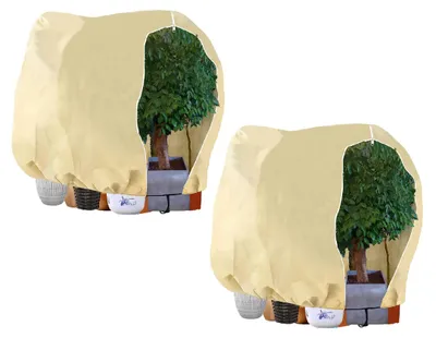 Produktbild von Winterschutz für Pflanzen, 2 Stück Frostschutz für Topfpflanzen, Winterschutzbeutel von 180 x 120 cm für Olivenbäume und Palmen.