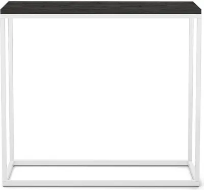 Obrázek produktu pro BETTSO Konzola do předsíně elegantní toaletní stolek WELL 80 cm černý s bílými nohami