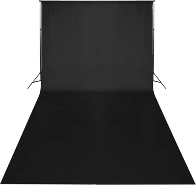 Produktbild von Best Möbel Fotohintergrund ohne Ständer Baumwolle Schwarz 300x300cm - Sonstiges Fotostudioequipment2026 401334