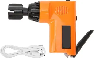 Immagine prodotto di Avvolgicorde e strumento per la sostituzione delle corde per chitarra elettrica - Oranges - Compatibile anche con banjo, basso, mandolino e ukulele - 2,7-4,3 V