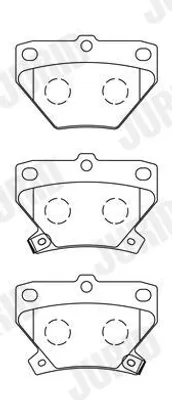 Produktbild von JURID Bremsbeläge Satz für TOYOTA Yaris Schrägheck (P1) 572450J