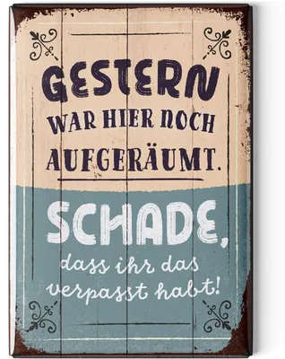 Kühlschrankmagnete lustig 8 x 5,5 cm mit Sprüchen