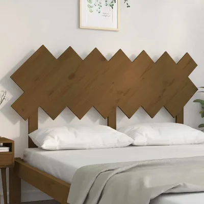 Produktbild von The Living Store Bett-Kopfteil Honigbraun 141x3x80,5 cm Massivholz Kiefer