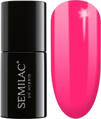 Produktbild von SEMILAC Hybrid-Lack 517 Neon Pink (Margaret) - 7ml