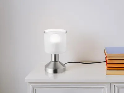 Produktbild von LED Tischleuchte Silber matt ON/OFF über Touch Sensor, Höhe 17cm