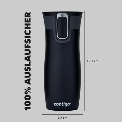 Image de ContiGo! WEST LOOP Gobelet isotherme noir mat 0,47 l