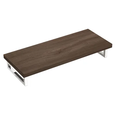 Produktbild von doporro Waschtischplatte Waschbeckenauflage 50x120cm Waschtischkonsole in Eiche für Waschschalen inkl. Konsolenhalterung Wandmontage