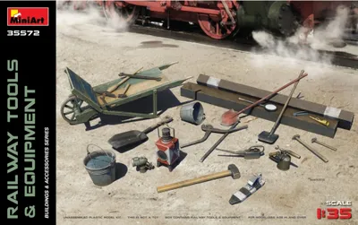 Productafbeelding van MiniArt 1:35 - Plastic modelbouw: Gereedschap en uitrusting voor de spoorwegen