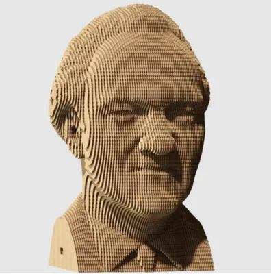 Zdjęcie produktu dla Puzzle 3D z Quentinem Tarantino z tektury – 128 elementów, Kartonic