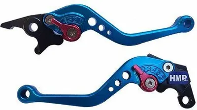 Produktbild von Performance Bremshebel SET Sechsstufig Blau ATV Pit Bike Moto Cross - HMParts