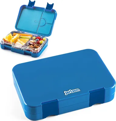 Produktbild von Lunchbox für Kinder mit 6 Fächern - Auslaufsichere Snackbox für Kindergarten und Schule - Für Mädchen und Jungen 850 ml
