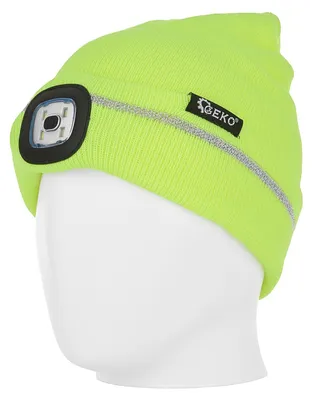 Immagine prodotto di Cappello illuminato berretto, ricaricabile, da corsa, a LED, luce frontale,invernale, regali per uomo e donna, verde