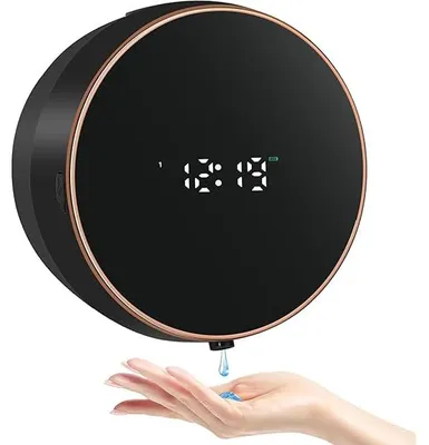 Produktbild von Seifenspender Automatisch Wandbefestigung Elektrischer Soap Dispenser Soap Dispenser No Touch Wandmontage Mit Sensor Kunststoff Küche Bathroom Schwarz