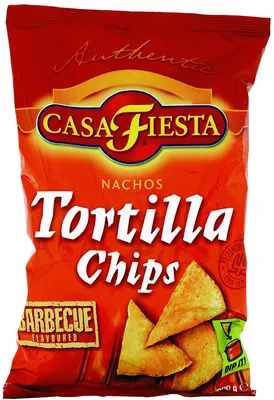 Produktbild von Casa Fiesta Tortilla Chips mit würzigem Barbeque Aroma 3er Pack 453g