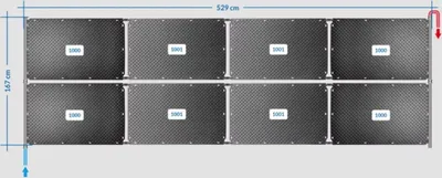 Produktbild von OKU Solarabsorber Pool-Solarheizung SET 16a - 8 Absorber