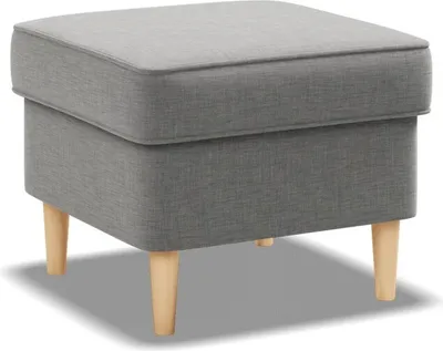 Produktbild von Fußhocker für Sessel, Pouffe-Fußhocker, wohnzimmer Sitzpouf 49x49cm, Dunkelgrau