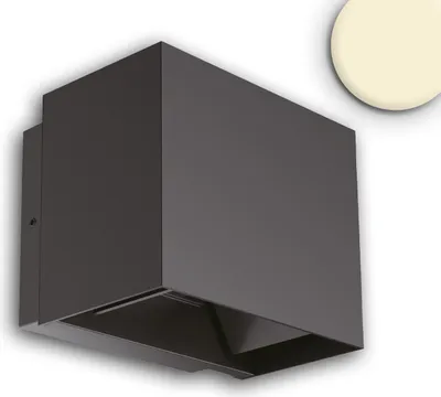 Produktbild von ISOLED LED Wandleuchte Up&Down 2x5W, 15-120°, IP65, schwarz, warmweiß