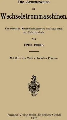 Produktbild von Die Arbeitsweise der Wechselstrommaschinen
