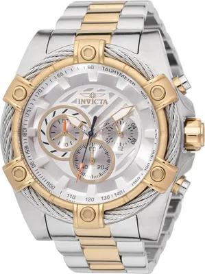 Obrázek produktu pro Invicta Bolt 49746 Pánské Hodinky - Quartz Hnutí - Nerezová Ocel se Stříbrným Ciferníkem - 52 mm
