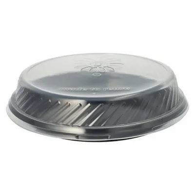 Produktbild von 12x Mehrweg Menüteller rund Ø 22 cm Mikrowellentauglich mit transp. Deckel