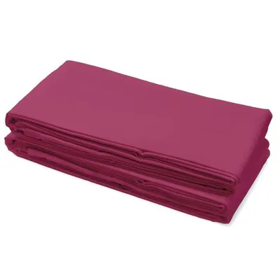 Imagen del producto de Manta de algodón - LOVELY HOME - 100% algodón - 240 x 300 cm - Fucsia